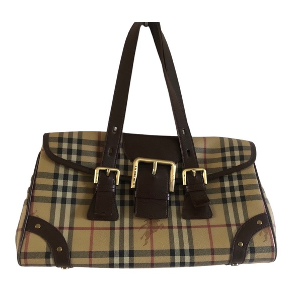 Burberry Handbags - Burberry bag vintage haymarket